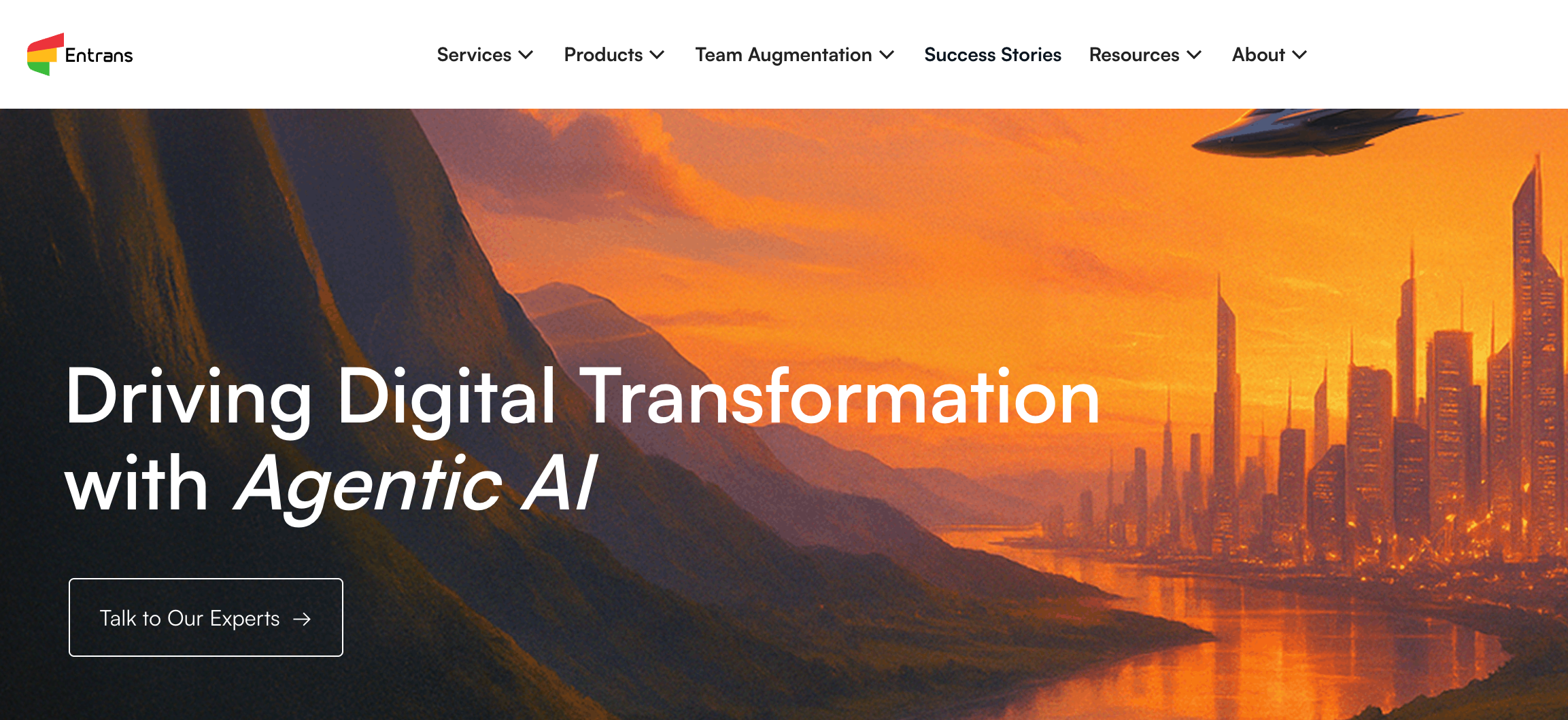 Entrans Website Redesign: Building an Enterprise-First Digital Narrative