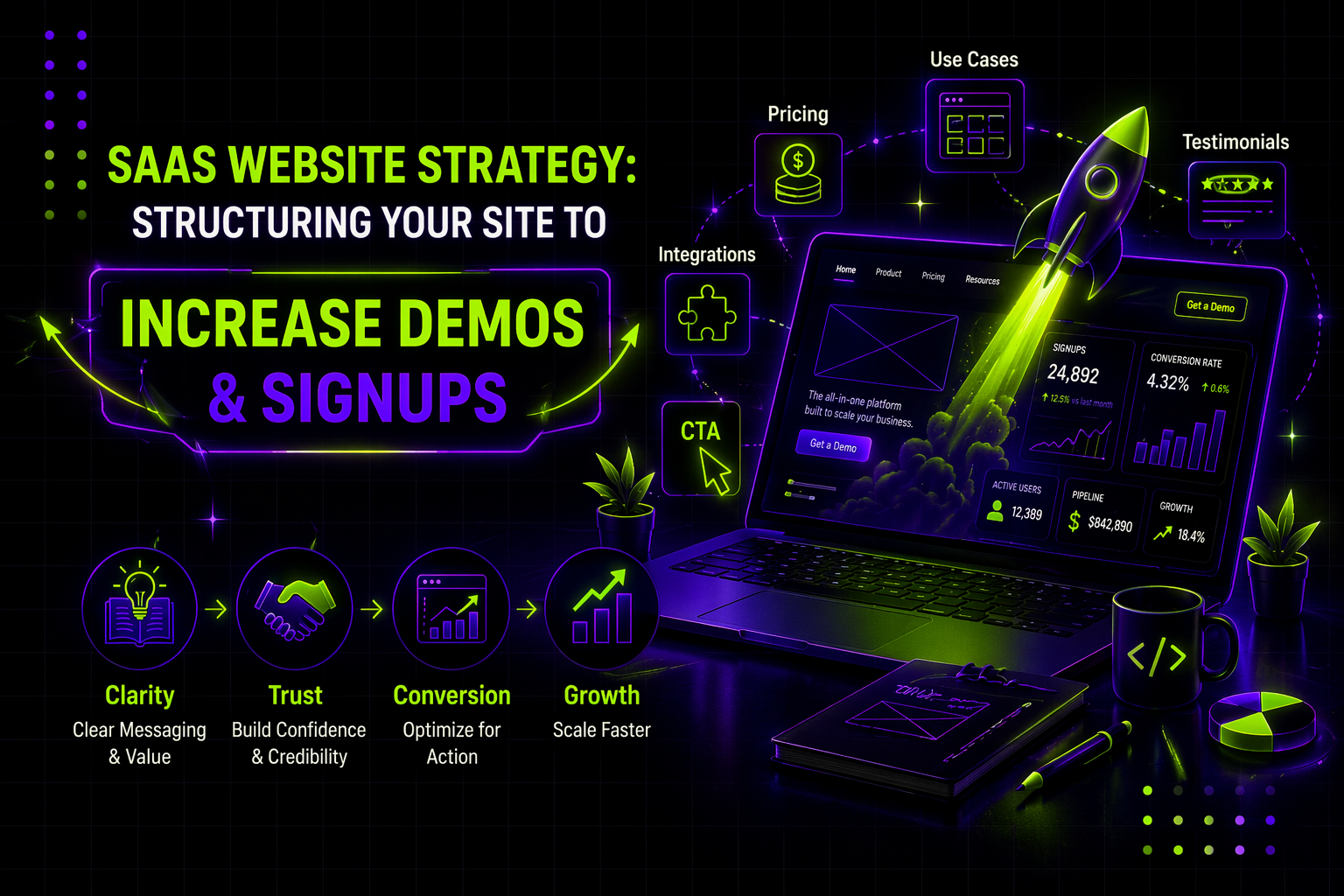 SaaS Website Strategy: Structuring Your Site to Increase Demos & Signups