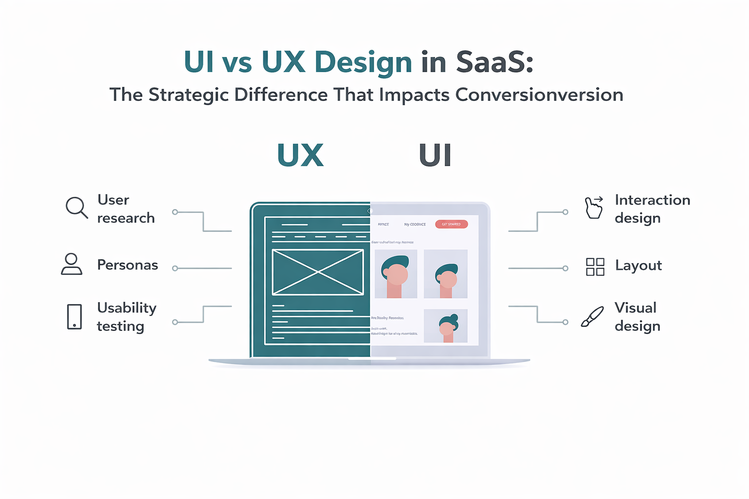 UI vs UX Design in SaaS: The Strategic Difference That Impacts Conversion