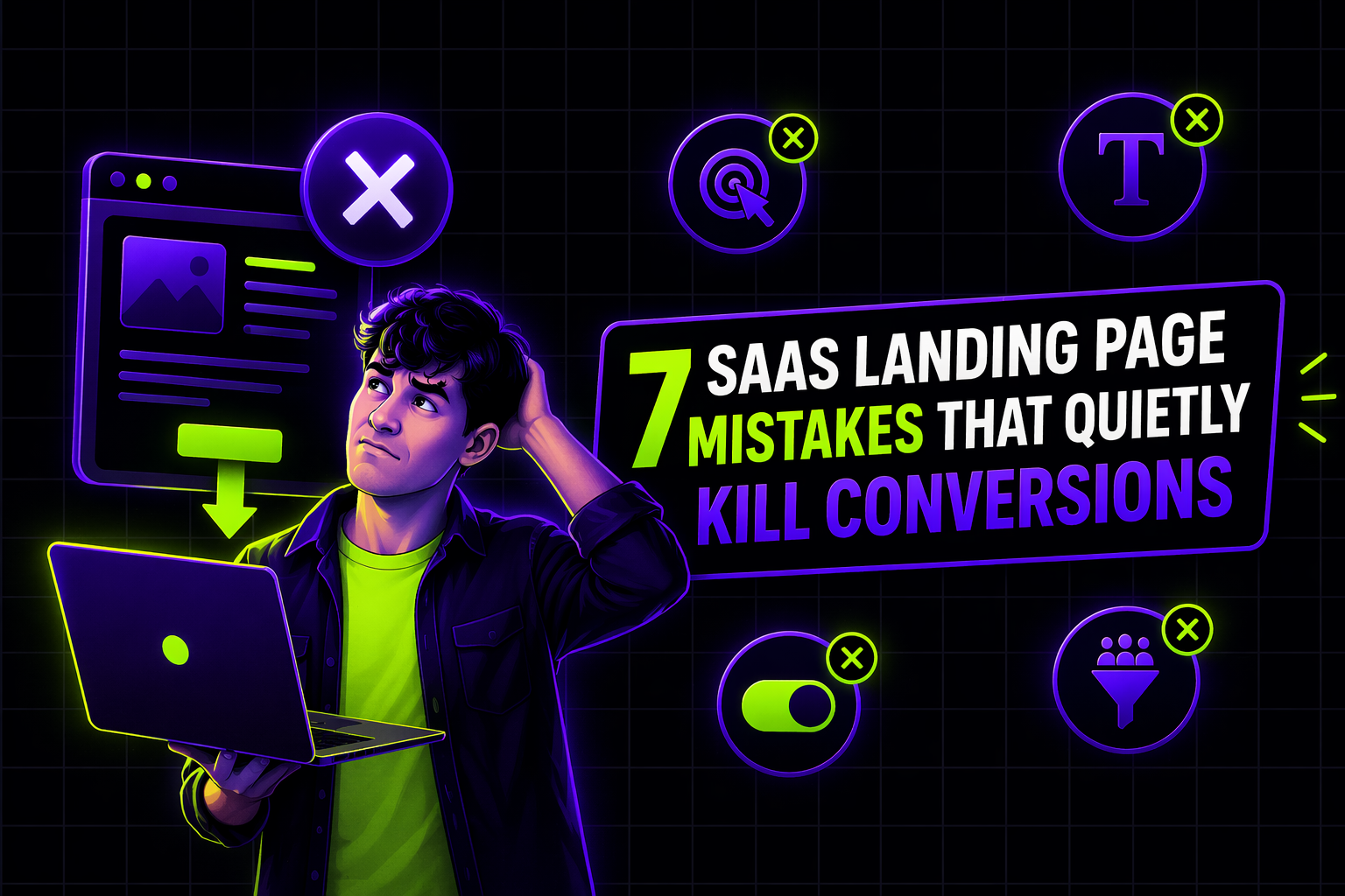 7 SaaS Landing Page Mistakes Killing Your Conversions (And How to Fix Them)