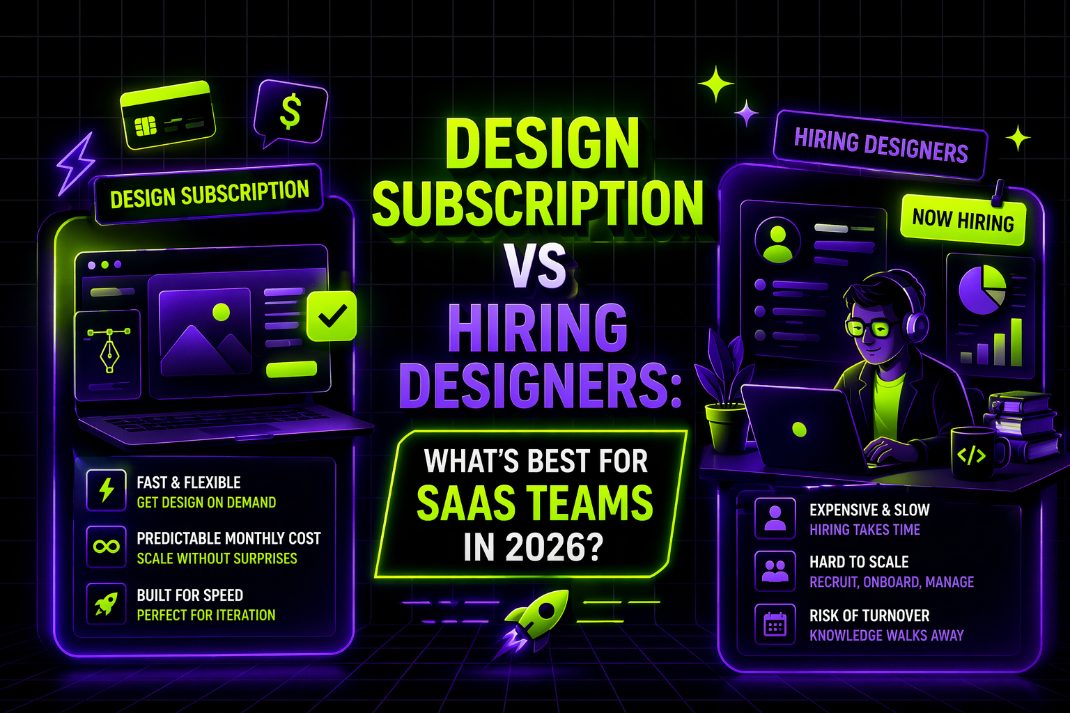 Design Subscription vs Hiring Designers: What’s Best for SaaS Teams in 2026?