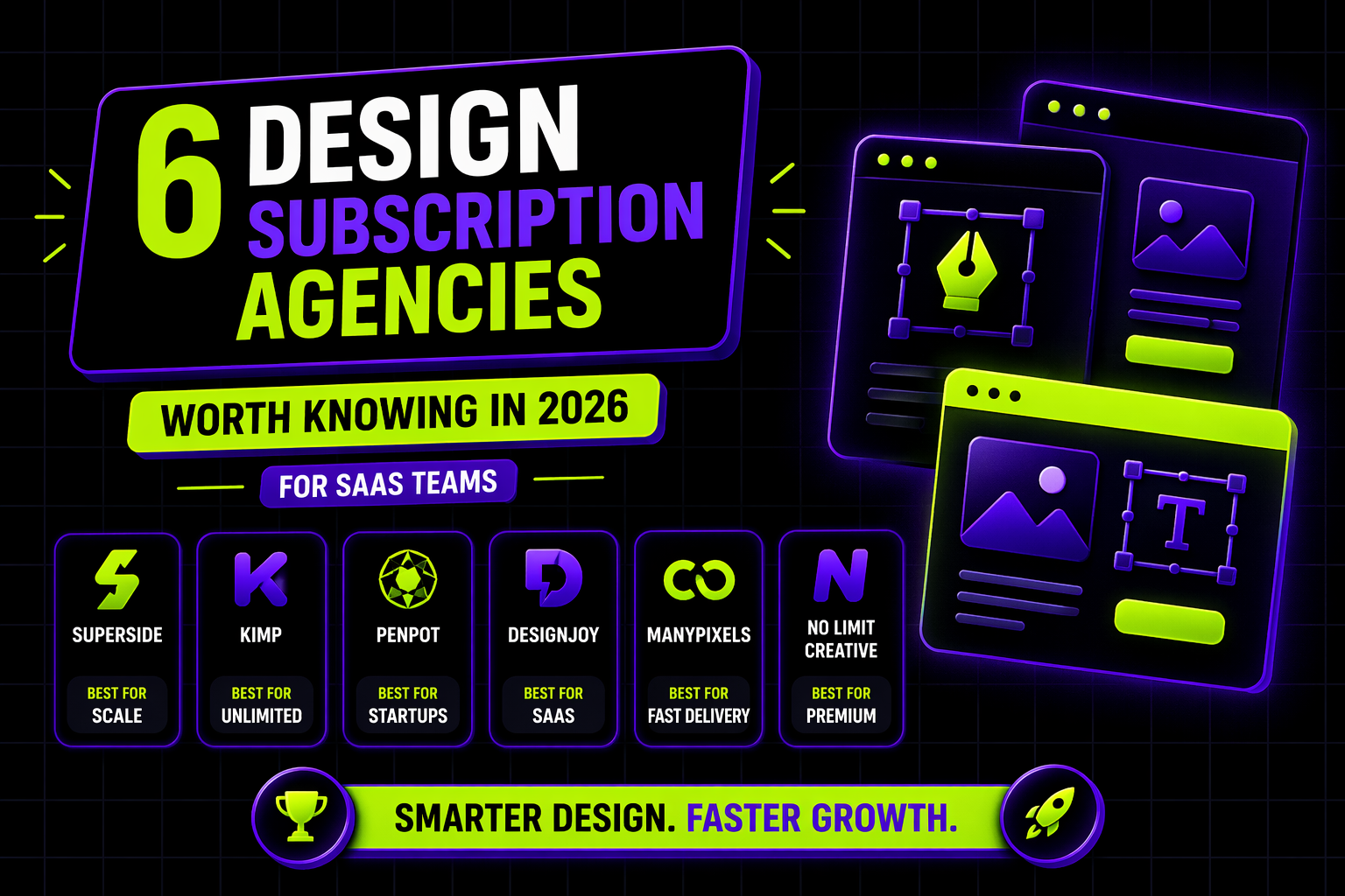6 Design Subscription Agencies Worth Knowing in 2026 (For SaaS Teams)