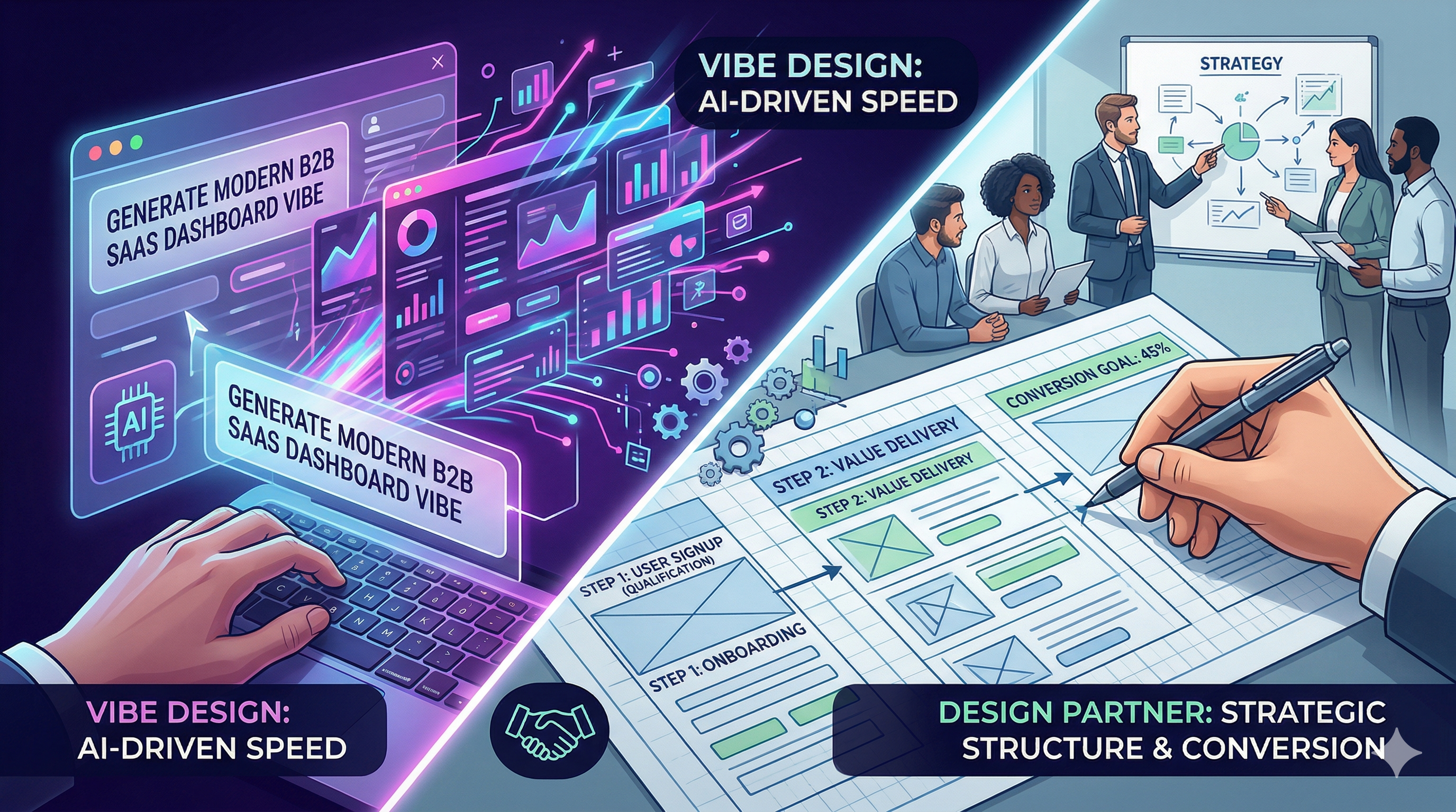 Should Your SaaS Team Use Vibe Design or Hire a Design Partner?