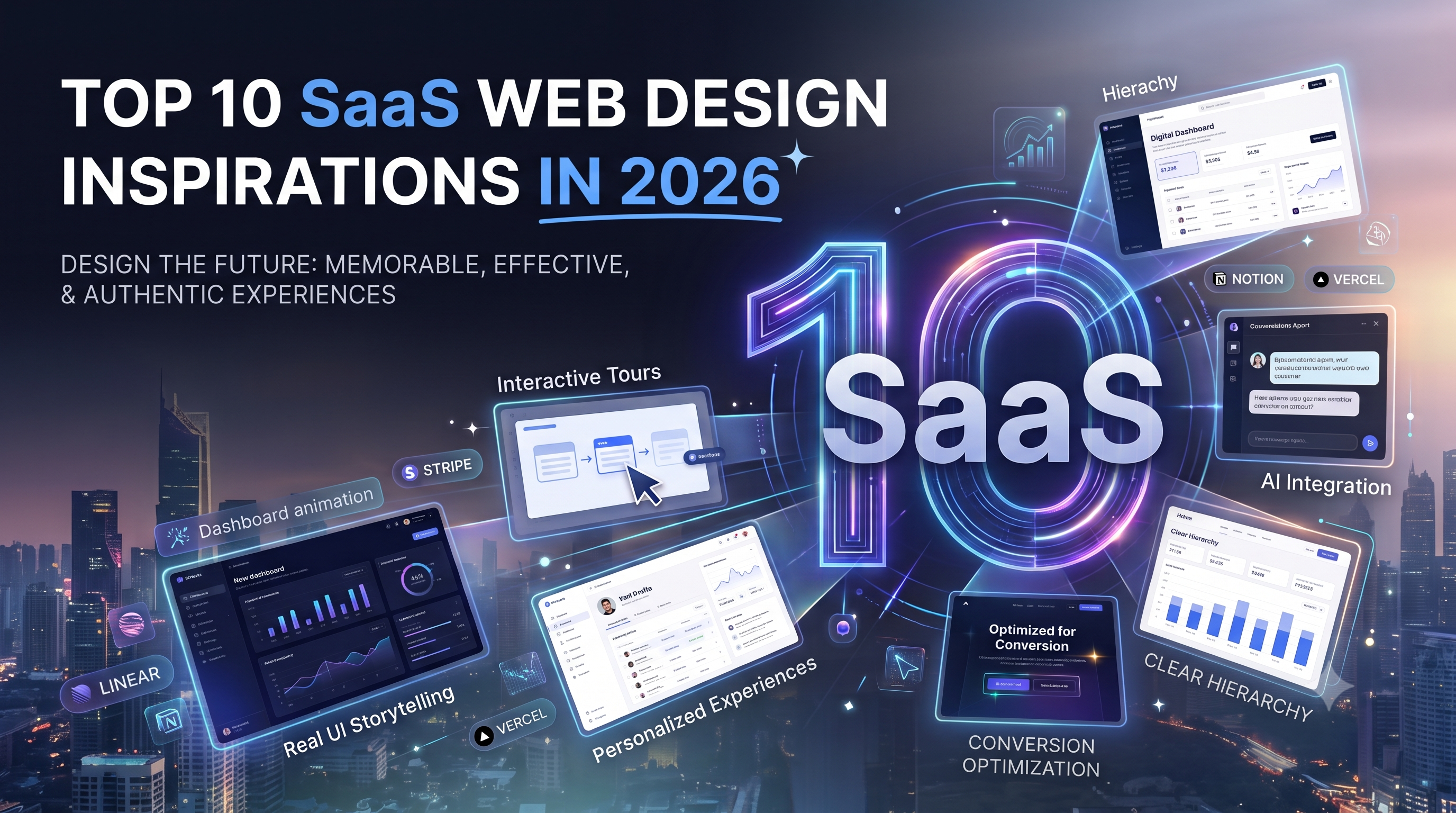Top 10 SaaS Web Design Inspirations in 2026